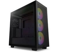 NZXT H series H7 Flow - Mid tower - ATX étendu - panneau latéral fenêtré (verre trempé) - pas d'alimentation - noir mat - USB/Audio Noir mat G