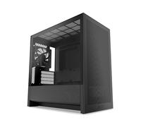 NZXT H3 Flow - Boîtier PC Gaming Micro-ATX - Flux d’air optimisé - 1 Ventilateur 120 mm Inclus - GPU Taille Standard - Rad. 280 mm Avant, 240 mm Dessus - Carte mère Back-Connect - Noir