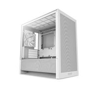 NZXT Boîtier PC Gaming H3 Flow Micro-ATX - Flux d'air optimisé, 1×120 mm, Rad. 280/240 mm - Blanc