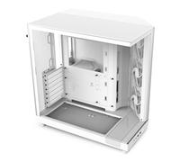 NZXT H6 Flow | CC-H61FW-01 | Boîtier Moyen-Tour Compact Double Chambre Airflow | Panneaux panoramiques en Verre | Panneaux Airflow Haute Performance | Comprend 3 Ventilateurs 120 mm | Blanc