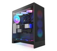 Nzxt H7 Flow Noir RGB (2024) Midi Tower ATX Gaming Gehäuse Schwarz Mit Glasfens