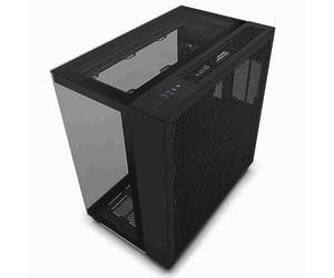 NZXT H9 Elite Noir - CM-H91EB-01 - Boîtier Gaming Moyen-Tour ATX Double Chambre - Comprend 3 Ventilateurs F120 RGB Duo avec Contrôleur - Panneaux supérieur, Avant et latéral en Verre trempé