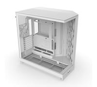 NZXT H9 Flow (2025) - Grand boîtier PC ATX Mid-Tower à Double Chambre pour Flux d'air - Inclut 3 Ventilateurs de 140 mm et 1 Ventilateur de 120 mm - Support de radiateur de 420 mm - Blanc