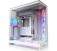 NZXT H9 Flow RGB+ (2025) White - Boîtier E-ATX blanc avec fenêtre