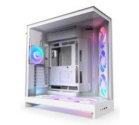 NZXT H9 Flow RGB+ (2025) White - Boîtier E-ATX avec fenêtre