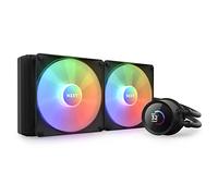 NZXT Kraken 280 RGB - RL-KR280-B1 - Refroidisseur pour processeur AIO de 280 mm - Écran LCD de 1,54 pouces personnalisable. Pompe haute performance - 2 ventilateurs F140 RGB Core - Noir