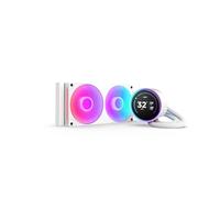 NZXT Refroidisseur liquide AIO Kraken Elite 240 - Radiateur 240 mm, Écran IPS 2,72" RGB, Blanc