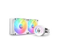 NZXT Kraken Elite 240 RGB - Refroidisseur liquide AIO, 2x120mm, 500-1800tr/min, 78.86 CFM, 2.57 mmH2O, LGA1700/AM5, Écran LCD 60x60mm, Blanc