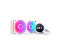 NZXT Refroidisseur liquide CPU Kraken Elite 280 RGB – AIO 280mm – F280 RGB – Écran IPS 2,72 – Blanc