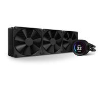NZXT Refroidisseur AIO Kraken Elite 360 – Écran LCD 2,36 pouces personnalisable, 3x F120P, Noir