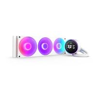 NZXT Kraken Elite 360 RGB - Refroidisseur CPU AIO 360mm, LCD - Blanc | AIO 360mm avec LCD 2,36 po et ventilateur F360 RGB Core. Refroidissement à affichage phare, RGB synchronisé via CAM.