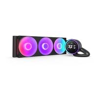 NZXT Kraken Elite 360 RGB - Refroidisseur CPU AIO 360mm, LCD - Noir | AIO 360mm avec LCD 2,36 po et ventilateur F360 RGB Core. Refroidissement à affichage phare, RGB synchronisé via CAM.