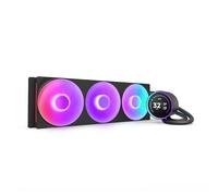 NZXT Refroidisseur AIO Kraken Elite 420 RGB 2025 - Radiateur 420 mm, Vent. F420 RGB, LCD 2,72 - Noir