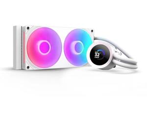 NZXT Kraken Plus 240 RGB - Refroidisseur CPU AIO 240mm, LCD - Blanc | AIO 240mm, LCD personnalisable, ventilateur F240 RGB Core et pompe Turbine. Meilleurs thermiques, RGB synchronisé CAM.