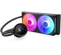 NZXT Refroidisseur AIO Kraken Plus 240 RGB – Radiateur 240mm, Vent. F240 RGB, Écran 1,54" Noir