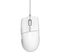 NZXT Lift 2 Ergo | Souris de Jeu Filaire légère et Ergonomique | Design léger de 61 g | Taux d'interrogation de 8K | Commutateurs optiques | Capteur Optique de 26 000 PPP | Pieds 100% PTFE | Blanc