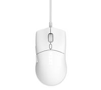 NZXT Lift 2 Symm | Souris de jeu filaire légère et symétrique | Design léger de 58 g | Taux d'interrogation de 8K | Commutateurs optiques | Capteur optique de 26 000 PPP | Pieds 100 % PTFE | Blanc