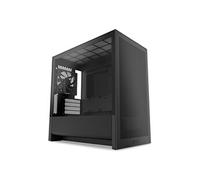 NZXT H3 Flow - Boîtier PC Gaming Micro-ATX - Flux d’air optimisé - 1 Ventilateur 120 mm Inclus - GPU Taille Standard - Rad. 280 mm Avant, 240 mm Dessus - Carte mère Back-Connect - Noir