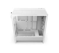 NZXT Boîtier PC H5 Flow – Flux d'air élevé, 2 ventilateurs 120 mm inclus, rad. avant 360 mm – Blanc