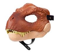 NZXVSE Masque de dinosaure avec mâchoire ouverte, texture et couleur réalistes inspirées du film, ouvertures pour les yeux et le nez et sangle sécurisée, masque de vélociraptor pour enfants