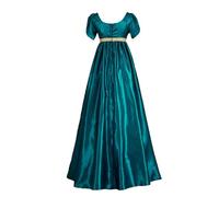 NZYIHAO Robe victorienne Regency pour femme - Robe de bal Bridgerton bouffante - Vêtement médiéval Renaissance, bleu, M