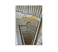 nzzmy Corteiz Poster de cage d'escalier vintage - Décoration de chambre à coucher - Affiches sur toile pour chambre à coucher - 20 x 30 cm - Sans cadre