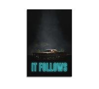 nzzmy It Follows Poster sur toile vintage pour décoration de chambre à coucher - 30 x 45 cm - Sans cadre