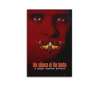 nzzmy Poster du film Le silence des agneaux - Art vintage - Décoration de chambre à coucher - Affiches sur toile pour chambre à coucher - 30 x 45 cm - Sans cadre