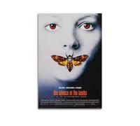 nzzmy Poster du silence des agneaux - Couverture artistique vintage - Décoration de chambre à coucher - Affiches sur toile pour chambre à coucher - 30 x 45 cm - Sans cadre