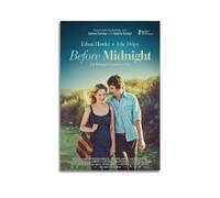 nzzmy Poster vintage « Before Midnight » - Décoration de chambre à coucher - Impression sur toile pour chambre à coucher - 20 x 30 cm - Style sans cadre