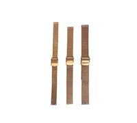 NZZXTO Replacement Stainless Steel Watch Band for Skagen Bering Unisex Watches with Screw，Fits More Sizes （10mm Rose gold Hole pitch 5mm