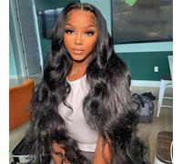 O B 13X4 Transparent Lace Front Perruque De Cheveux Humains Racine Brune Sans Colle Vague De Corps Blonde 5X5 C Perruque Pré Plumée