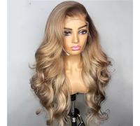 O B 13X4 Transparent Lace Front Perruque De Cheveux Humains Racine Brune Sans Colle Vague De Corps Blonde 5X5 C Perruque Pré Plumée