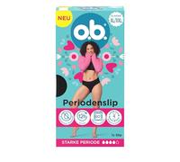 o.b. Lot de 3 Culottes menstruelles en Taille XL/XXL réutilisables pour Les règles abondantes, jusqu'à 12 Heures de Protection Contre Les fuites