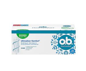 o.b. ProComfort Super Plus Lot de 32 tampons pour les jours très forts avec technologie Dynamic Fit
