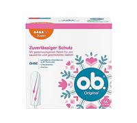 o.b. Tampons originaux Super pour les jours forts avec technologie StayDry et rainures incurvées pour une protection fiable et une sensation de propreté (1 x 56 pièces)