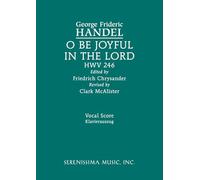 O be joyful in the Lord, HWV 246: Vocal score