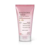 O Boticário Botik Crème Démaquillante Visage Resvératrol + Silicium Nettoie en douceur sans dessécher Hydratation naturelle de la peau, la rend plus lumineuse, plus douce et plus souple 150 ml