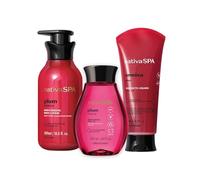 O Boticário Nativa SPA Prune Coffret cadeau Soin de la peau avec 3 produits | Crème corporelle hydratante 400 ml, huile pour le corps parfumée 200 ml et gel douche et bain 200 g