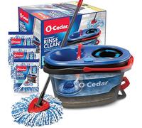 O-Cedar - Easywring - Balai serpillère en Microfibre et Seau de Nettoyage pour sols avec 3 recharges supplémentaires