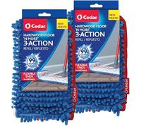 O-Cedar Lot de 2 recharges de Balai Plat en Microfibre Double Action, 1 CT