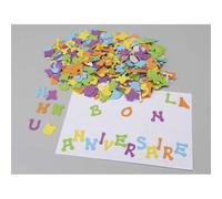 O COLOR O'COLOR Sachet de 405 lettres en caoutchouc adhésif, hauteur 3cm, 5 couleurs assorties