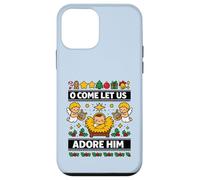 O Come Let Us Adore Him Baby Jésus Nativité de Noël Coque pour iPhone 12 Mini