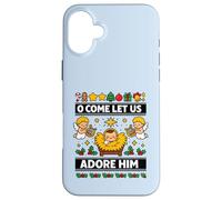 O Come Let Us Adore Him Baby Jésus Nativité de Noël Coque pour iPhone 16 Plus