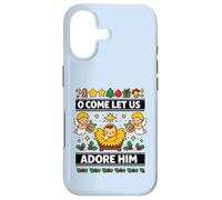 O Come Let Us Adore Him Baby Jésus Nativité de Noël Coque pour iPhone 17