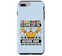 O Come Let Us Adore Him Baby Jésus Nativité de Noël Coque pour iPhone 7 Plus/8 Plus