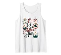 O Come, Let Us Adore Him Nativité de Noël Débardeur