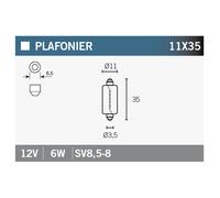 O compatible avec SRAM Ampoule 6486X 12V6W - Éclairage adapté à vos besoins