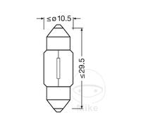 Osram Ampoule navette Original Line C10W 10 W 12 V