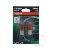 Osram Ampoule de signalisation Ultra Life PY21W 21 W 12 V Blister double (2 ampoules) blanc
